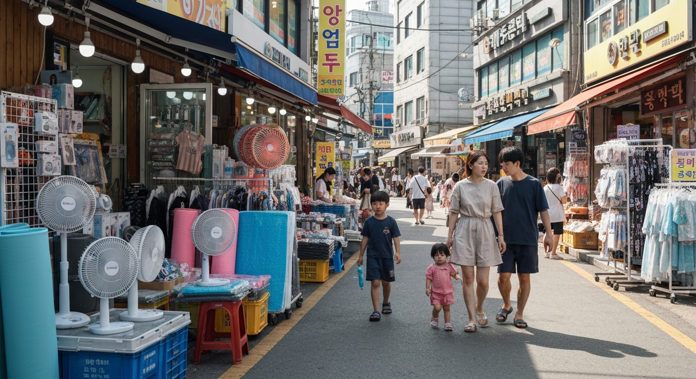 김포, 때이른 폭염에 여름 용품 '불티'…소상공인 활짝